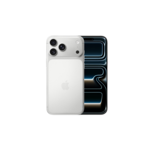 iPhone 17 Pro Max en Titane poli avec nouvel écran sans bordure et quadruple capteur photo.